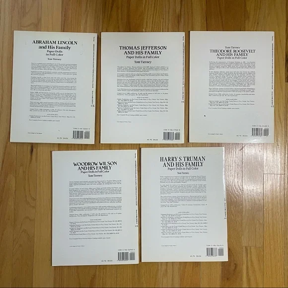 Vintage Paper Doll Books Bundle of 5 - Picture 2 of 2